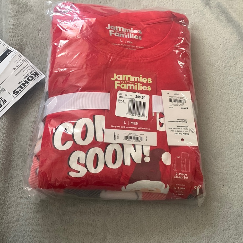 Men’s large Christmas pajamas